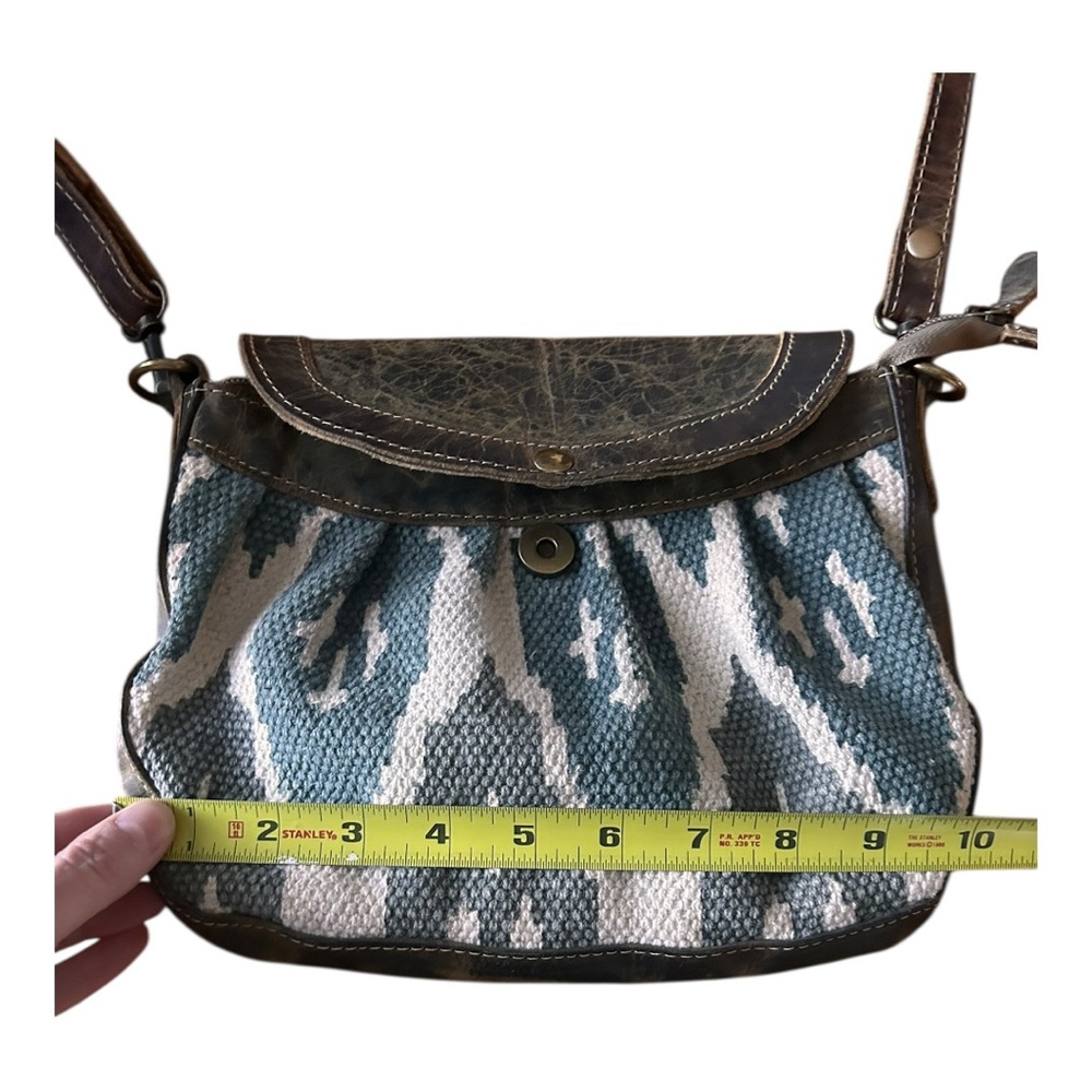 Myra Bag Seeker Leather Crossbody shoulder Handbag Canvas - Picture 9 of 10